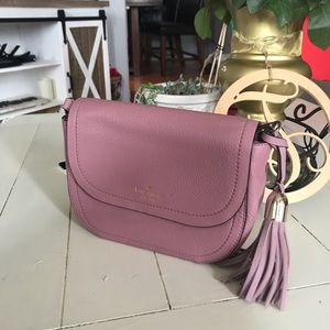 Mauve Kate Spade shoulder purse